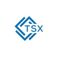 tsx teknologi brev logotyp design på vit bakgrund. tsx kreativ initialer teknologi brev logotyp begrepp. tsx teknologi brev design. vektor