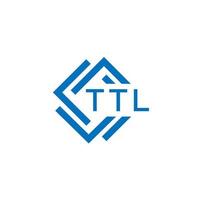 ttl teknologi brev logotyp design på vit bakgrund. ttl kreativ initialer teknologi brev logotyp begrepp. ttl teknologi brev design. vektor