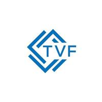 tvf teknologi brev logotyp design på vit bakgrund. tvf kreativ initialer teknologi brev logotyp begrepp. tvf teknologi brev design. vektor