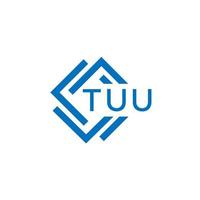 tuu teknologi brev logotyp design på vit bakgrund. tuu kreativ initialer teknologi brev logotyp begrepp. tuu teknologi brev design. vektor