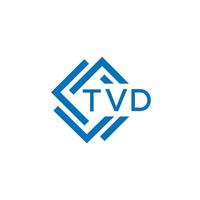 tvd teknologi brev logotyp design på vit bakgrund. tvd kreativ initialer teknologi brev logotyp begrepp. tvd teknologi brev design. vektor