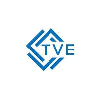 tve Technologie Brief Logo Design auf Weiß Hintergrund. tve kreativ Initialen Technologie Brief Logo Konzept. tve Technologie Brief Design. vektor