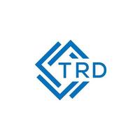 trd Technologie Brief Logo Design auf Weiß Hintergrund. trd kreativ Initialen Technologie Brief Logo Konzept. trd Technik vektor