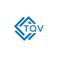 tqv teknologi brev logotyp design på vit bakgrund. tqv kreativ initialer teknologi brev logotyp begrepp. tqv teknologi brev design. vektor