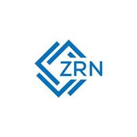 zrn teknologi brev logotyp design på vit bakgrund. zrn kreativ initialer teknologi brev logotyp begrepp. zrn teknologi brev design. vektor