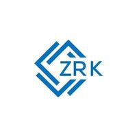 zrk Technologie Brief Logo Design auf Weiß Hintergrund. zrk kreativ Initialen Technologie Brief Logo Konzept. zrk Technik vektor