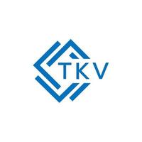 tkv Technologie Brief Logo Design auf Weiß Hintergrund. tkv kreativ Initialen Technologie Brief Logo Konzept. tkv Technologie Brief Design. vektor