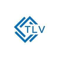 tlv Technologie Brief Logo Design auf Weiß Hintergrund. tlv kreativ Initialen Technologie Brief Logo Konzept. tlv Technologie Brief Design. vektor