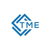 tme teknologi brev logotyp design på vit bakgrund. tme kreativ initialer teknologi brev logotyp begrepp. tme teknologi brev design. vektor