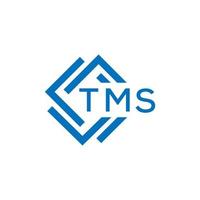 tms Technologie Brief Logo Design auf Weiß Hintergrund. tms kreativ Initialen Technologie Brief Logo Konzept. tms Technologie Brief Design. vektor