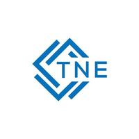 tne teknologi brev logotyp design på vit bakgrund. tne kreativ initialer teknologi brev logotyp begrepp. tne teknologi brev design. vektor