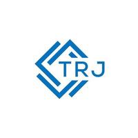 trj teknologi brev logotyp design på vit bakgrund. trj kreativ initialer teknologi brev logotyp begrepp. trj teknologi brev design. vektor