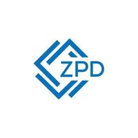 zpd teknologi brev logotyp design på vit bakgrund. zpd kreativ initialer teknologi brev logotyp begrepp. zpd teknologi brev design. vektor