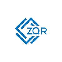 zqr Technologie Brief Logo Design auf Weiß Hintergrund. zqr kreativ Initialen Technologie Brief Logo Konzept. zqr Technologie Brief Design. vektor