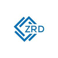 zrd Technologie Brief Logo Design auf Weiß Hintergrund. zrd kreativ Initialen Technologie Brief Logo Konzept. zrd Technologie Brief Design. vektor