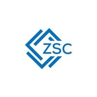 zsc teknologi brev logotyp design på vit bakgrund. zsc kreativ initialer teknologi brev logotyp begrepp. zsc teknologi brev design. vektor