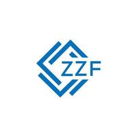 zzf teknologi brev logotyp design på vit bakgrund. zzf kreativ initialer teknologi brev logotyp begrepp. zzf teknologi brev design. vektor