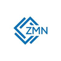 zmn Technologie Brief Logo Design auf Weiß Hintergrund. zmn kreativ Initialen Technologie Brief Logo Konzept. zmn Technologie Brief Design. vektor