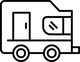 husvagn vektor ikon