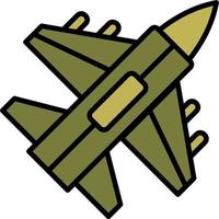 Jet Kämpfer Vektor Symbol