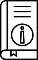 Buch Information Vektor Symbol