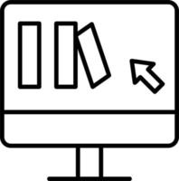 online Buch Kauf Vektor Symbol