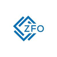 zfo teknologi brev logotyp design på vit bakgrund. zfo kreativ initialer teknologi brev logotyp begrepp. zfo teknologi brev design. vektor