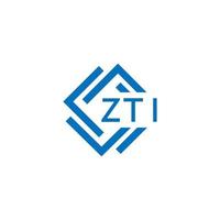 zti teknologi brev logotyp design på vit bakgrund. zti kreativ initialer teknologi brev logotyp begrepp. zti teknologi brev design. vektor