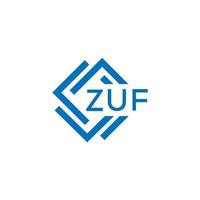 zuf teknologi brev logotyp design på vit bakgrund. zuf kreativ initialer teknologi brev logotyp begrepp. zuf teknologi brev design. vektor