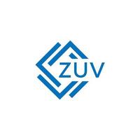 zuv teknologi brev logotyp design på vit bakgrund. zuv kreativ initialer teknologi brev logotyp begrepp. zuv teknologi brev design. vektor