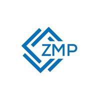 zmp Technologie Brief Logo Design auf Weiß Hintergrund. zmp kreativ Initialen Technologie Brief Logo Konzept. zmp Technologie Brief Design. vektor