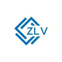 zlv Technologie Brief Logo Design auf Weiß Hintergrund. zlv kreativ Initialen Technologie Brief Logo Konzept. zlv Technologie Brief Design. vektor