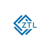 ztl teknologi brev logotyp design på vit bakgrund. ztl kreativ initialer teknologi brev logotyp begrepp. ztl teknologi brev design. vektor