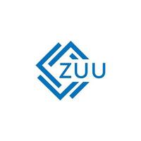 zuu teknologi brev logotyp design på vit bakgrund. zuu kreativ initialer teknologi brev logotyp begrepp. zuu tech vektor