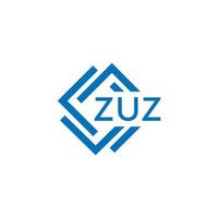 zuz teknologi brev logotyp design på vit bakgrund. zuz kreativ initialer teknologi brev logotyp begrepp. zuz teknologi brev design. vektor