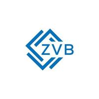 zvb teknologi brev logotyp design på vit bakgrund. zvb kreativ initialer teknologi brev logotyp begrepp. zvb teknologi brev design. vektor