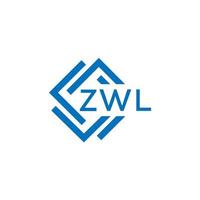 zwl teknologi brev logotyp design på vit bakgrund. zwl kreativ initialer teknologi brev logotyp begrepp. zwl teknologi brev design. vektor