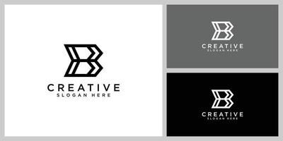 initialer brev b logotyp vektor design