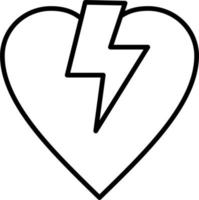brutet hjärta vektor ikon