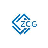 zcg teknologi brev logotyp design på vit bakgrund. zcg kreativ initialer teknologi brev logotyp begrepp. zcg teknologi brev design. vektor