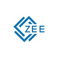 zee teknologi brev logotyp design på vit bakgrund. zee kreativ initialer teknologi brev logotyp begrepp. zee teknologi brev design. vektor