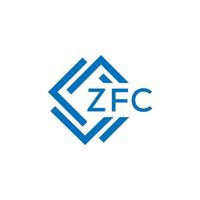 zfc Technologie Brief Logo Design auf Weiß Hintergrund. zfc kreativ Initialen Technologie Brief Logo Konzept. zfc Technologie Brief Design. vektor