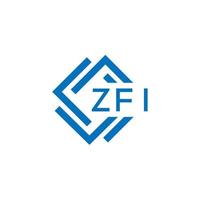 zfi teknologi brev logotyp design på vit bakgrund. zfi kreativ initialer teknologi brev logotyp begrepp. zfi teknologi brev design. vektor