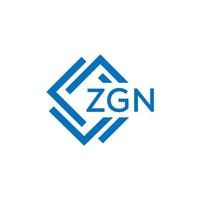 zgn teknologi brev logotyp design på vit bakgrund. zgn kreativ initialer teknologi brev logotyp begrepp. zgn teknologi brev design. vektor