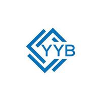 yyb teknologi brev logotyp design på vit bakgrund. yyb kreativ initialer teknologi brev logotyp begrepp. yyb teknologi brev design. vektor