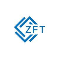 zft teknologi brev logotyp design på vit bakgrund. zft kreativ initialer teknologi brev logotyp begrepp. zft teknologi brev design. vektor