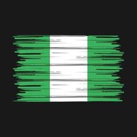 nigeria flagge bürste vektor