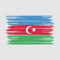 Flaggenbürste Aserbaidschans vektor