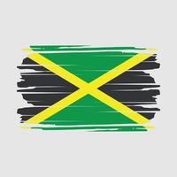 jamaica flagga borsta vektor