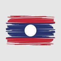 laos flag pinselvektor vektor